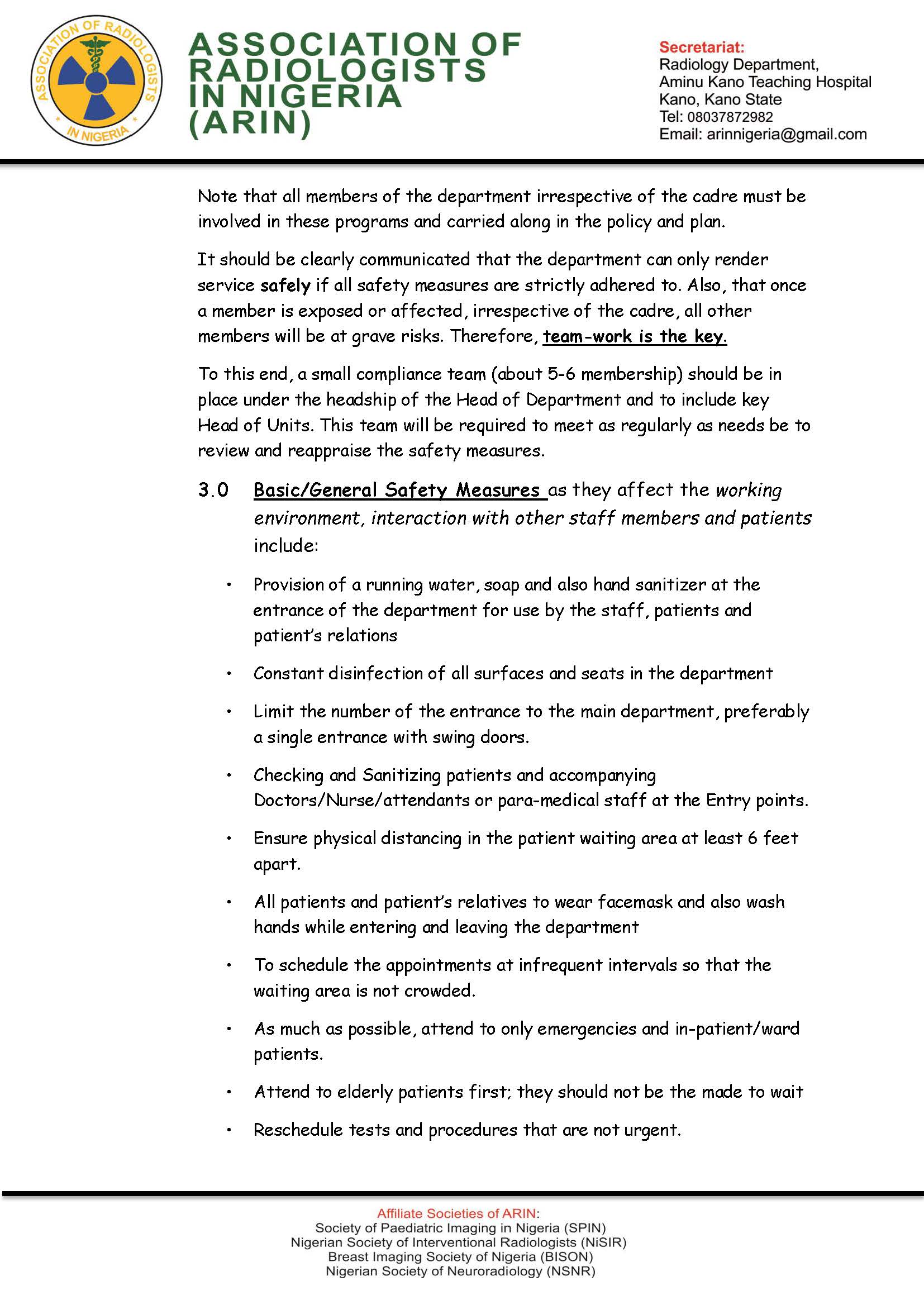 ARIN COVID 19 SAFETY GUIDES Page 2